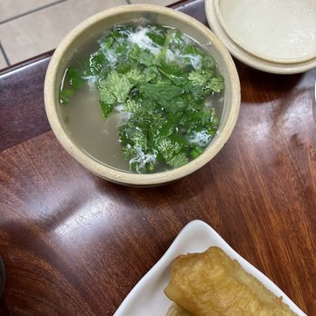 Mac Pho - Beef broth soup with egg - Vietnamese Near Me - Stockton, California