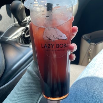 Lazy Boba - Red guava Jasmine Tea - Bubble Tea Near Me - Killeen, Texas