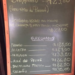 Opções do dia