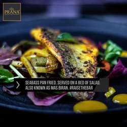 Prana Indian Restaurant - Seabass at Prana Indian Restaurant Cambridge