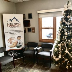 Nelson Chiropractic Clinic - Waiting room at Nelson Chiropractic. Happy Holidays!