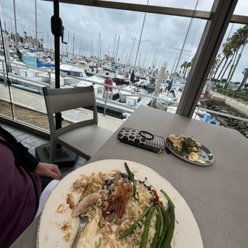 Bluewater Grill Seafood Restaurant Redondo Beach - View of the marina while eating - Seafood Near Me - Redondo Beach, California