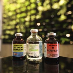 IV Nutrition - A few of the vitamin nutrients used in your IV infusions. All infusions are mixed under a sterile compounding hood.