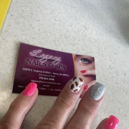 Tracy can design any type or color for your nails. Tracy can design any type or color for your nails.