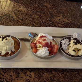 BJ's Restaurant & Brewhouse - Pizookie Trio - New American Near Me - Vienna, Virginia BJ's Restaurant & Brewhouse - Pizookie Trio - New American Near Me - Vienna, Virginia