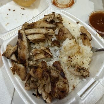 Best Teriyaki - Kids, chicken and rice bowl. For some reason, it has no sauce. - Burgers Near Me - Azusa, California