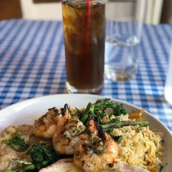 Kanella - Grilled shrimp platter, fresh mint tea, perfect day