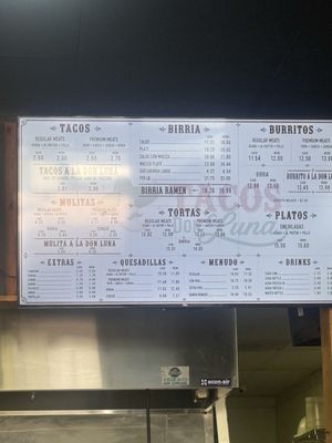 Menu photo 1 Tacos Don Luna Anaheim, CA