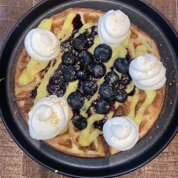 Social Misfits - Lemon blueberry ricotta waffle - Coffee & Tea Near Me - Grand Rapids, Michigan Social Misfits - Lemon blueberry ricotta waffle - Coffee & Tea Near Me - Grand Rapids, Michigan