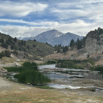 Hot Creek Geologic Site - Looking upstream - Lakes Near Me - Mammoth Lakes, California