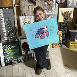 Happy Daisy Art Studio - Finished artwork