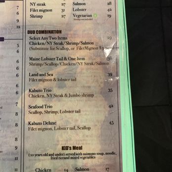 Kabuto - Hibachi Menu - Sushi Bars Near Me - Rockville, Maryland Kabuto - Hibachi Menu - Sushi Bars Near Me - Rockville, Maryland