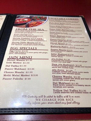 Menu photo 6 Tandoor Palace Tannersville, PA