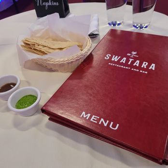 Swatara Restaurant and Bar - Papad and menu front - Indian Near Me - Harrisburg, Pennsylvania