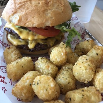 Smashburger - Double Classic Smash Burger with gf bun Smash Tots - Burgers Near Me - Sacramento, California Smashburger - Double Classic Smash Burger with gf bun Smash Tots - Burgers Near Me - Sacramento, California