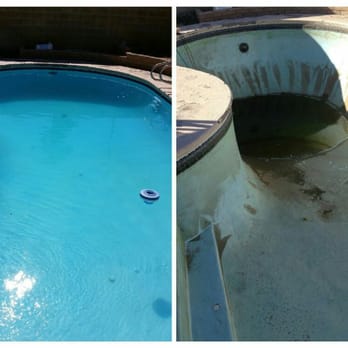 Summer Time Pools - This is the after and before photos of a drain and acid wash. - Pool Cleaners Near Me - Henderson, Nevada Summer Time Pools - This is the after and before photos of a drain and acid wash. - Pool Cleaners Near Me - Henderson, Nevada