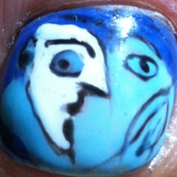 Bombshell Nail & Spa - Peter's version of Picasso's "Woman in an Armchair" for my wedding "something blue"! - Nail Salons Near Me - Las Vegas, Nevada Bombshell Nail & Spa - Peter's version of Picasso's "Woman in an Armchair" for my wedding "something blue"! - Nail Salons Near Me - Las Vegas, Nevada