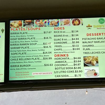 Menu photo 4 Habibis Birria San Leandro, CA