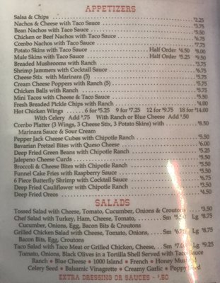 Menu photo 2 Red Mule Inn Eaton, OH Menu photo 2 Red Mule Inn Eaton, OH