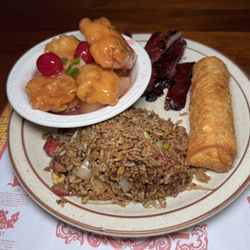 Jade East Restaurant - Sweet and Sour Chicken combo (boneless instead of pork strips)