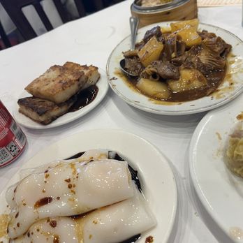 The Orient Restaurant - Shrimp roll, shiu mai, turnip cake, & beef and Tender Beef Stew with Turnips - Dim Sum Near Me - Bethpage, New York