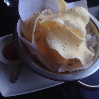 Soos - Prawn crackers with a sauce (sambal maybe?) - Malaysian Near Me - Toronto, Ontario Soos - Prawn crackers with a sauce (sambal maybe?) - Malaysian Near Me - Toronto, Ontario