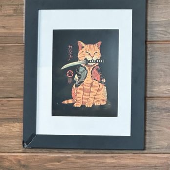 Tamashi Westside - More Cute kitty art on the wall. Extra points won here!! - Japanese Near Me - Albuquerque, New Mexico