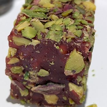 Iraklis - Turkish Delight - roasted pistachio with pomegranate - Syrian Near Me - Santa Clara, California Iraklis - Turkish Delight - roasted pistachio with pomegranate - Syrian Near Me - Santa Clara, California