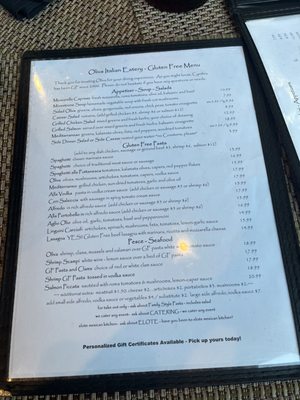 Menu photo 1 Oliva Italian Eatery Fort Worth, TX Menu photo 1 Oliva Italian Eatery Fort Worth, TX