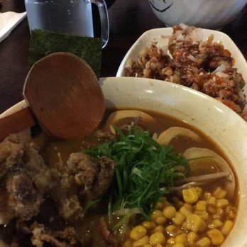 Marumen - Vegetarian ramen with their fried chicken appetizer - Ramen Near Me - Fairfax, Virginia