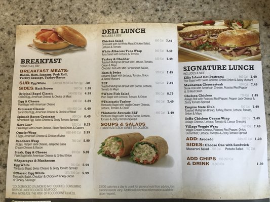 Menu photo 2 Manhattan Bagel Willow Grove, PA Menu photo 2 Manhattan Bagel Willow Grove, PA