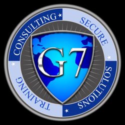 G7 Worldwide Inc. - The G7 corporate logo that shows the three Intercal parts of G7 training, secure solution and consulting