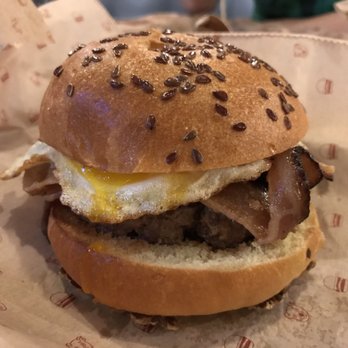 Bareburger - Closter - beef burger w sunny side egg and black forest bacon - Burgers Near Me - Closter, New Jersey Bareburger - Closter - beef burger w sunny side egg and black forest bacon - Burgers Near Me - Closter, New Jersey