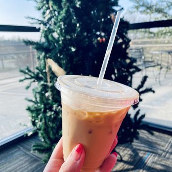 Cuppa Espresso Bar - Iced Raspberry White Chocolate Mocha Latte - Coffee & Tea Near Me - Irving, Texas