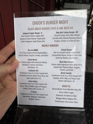 Menu photo 1 Chucks Trading Post Baltimore, MD