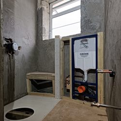 Sagar Ceramics - Bathrooms & Tiles - Bathroom progress photos with first fix installation completed by Sagar ceramics