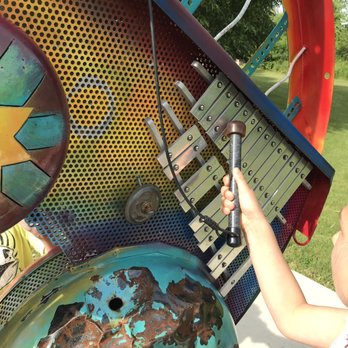 Sensory Garden Playground - Horse structure had interactive things to play with. - Playgrounds Near Me - Wheaton, Illinois Sensory Garden Playground - Horse structure had interactive things to play with. - Playgrounds Near Me - Wheaton, Illinois
