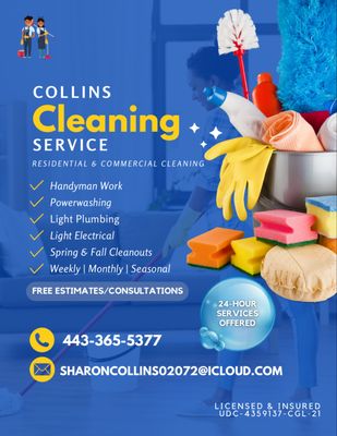 Collins Cleaning Services Logo