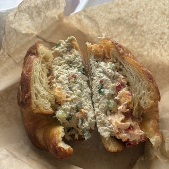 Roost Chicken Salad & Deli - Croissant half pimento half traditional - Delis Near Me - Tyler, Texas Roost Chicken Salad & Deli - Croissant half pimento half traditional - Delis Near Me - Tyler, Texas