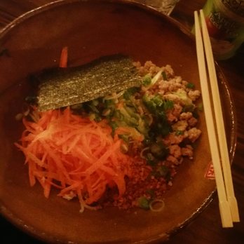 Ramen Jin - Sesame Noodles Served cold with no broth and carrits, cucumbers sesame dressing and a 5 minute egg. - Ramen Near Me - Houston, Texas Ramen Jin - Sesame Noodles Served cold with no broth and carrits, cucumbers sesame dressing and a 5 minute egg. - Ramen Near Me - Houston, Texas