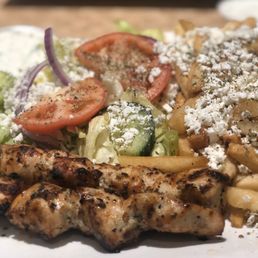 Small Chicken Souvlaki with Greek Fries Small Chicken Souvlaki with Greek Fries