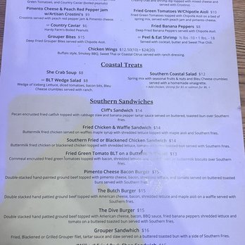 Dive - Southern Coastal Kitchen - Menu - Seafood Near Me - Canton, Georgia