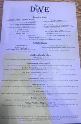 Menu photo 1 Dive - Southern Coastal Kitchen Canton, GA