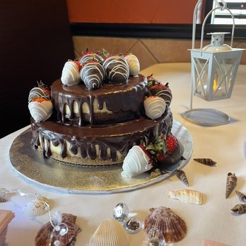 Geneva Bakery - Two tiered chocolate covered strawberry dressed cheesecake!!! - Coffee & Tea Near Me - East Petersburg, Pennsylvania Geneva Bakery - Two tiered chocolate covered strawberry dressed cheesecake!!! - Coffee & Tea Near Me - East Petersburg, Pennsylvania