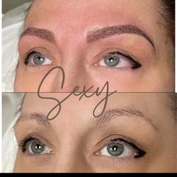Sexy Lash and Brow Studio - Brows before and after