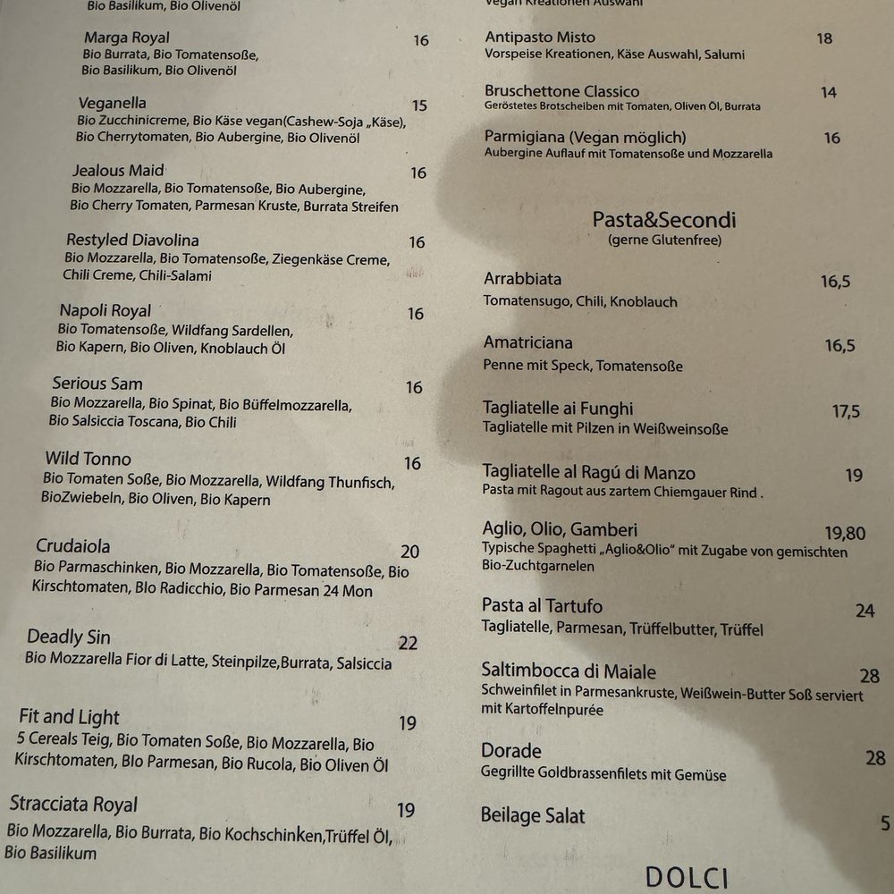 La Trattoria - Menu Feb 2024 - Italian Near Me - Munich, BY