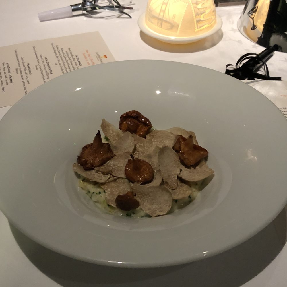 Campton Bar and Bistro - Mushroom Risotto with truffle supplement 5gm/98 - New American Near Me - San Francisco, California