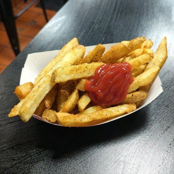 Ted's Restaurant - Cajun fries with ketchup I added. Excellent spice level, with or without ketchup. - Burgers Near Me - Meriden, Connecticut Ted's Restaurant - Cajun fries with ketchup I added. Excellent spice level, with or without ketchup. - Burgers Near Me - Meriden, Connecticut