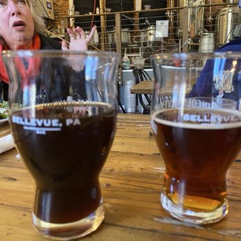 Lincoln Avenue Brewery - Dark side of the Moon (left), farmhouse ale (right) - Breweries Near Me - Pittsburgh, Pennsylvania Lincoln Avenue Brewery - Dark side of the Moon (left), farmhouse ale (right) - Breweries Near Me - Pittsburgh, Pennsylvania