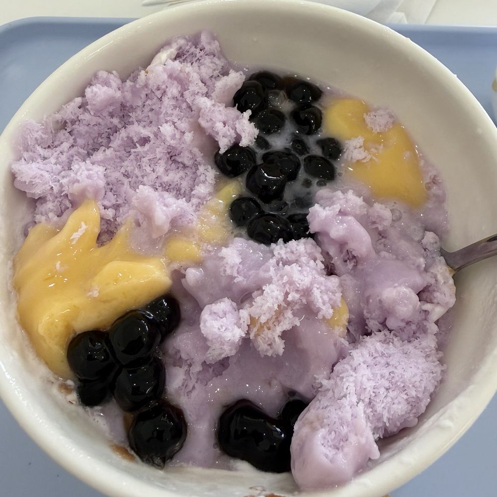 Taro bingsu Taro bingsu